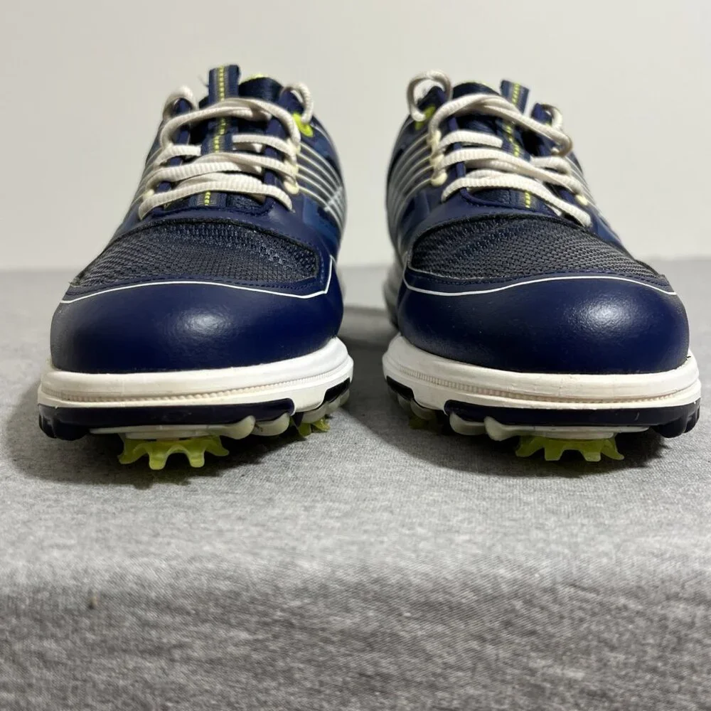FootJoy FJ Fury Golf Shoes‎ Men's Size 8 M Navy Blue Green Spikes 51101